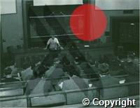 Professor Cruickshank lectures students on a Public Health course