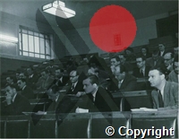 Students in the lecture theatre
