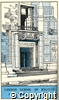 Illustration of the Keppel Street building exterior from the 1946-47 London School of Hygiene & Tropical Medicine annual report