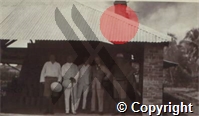 Group at Pasi Panjang Brick Works, Singapore, making sub soil pipes of tile