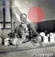 Ross in a laboratory